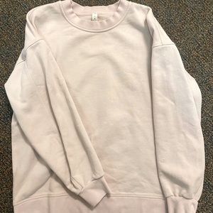 Lululemon light pink crewneck sweater